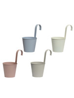Decoris Zinc Hanging Planter -4 Pastel Colours available 24 x 14cm