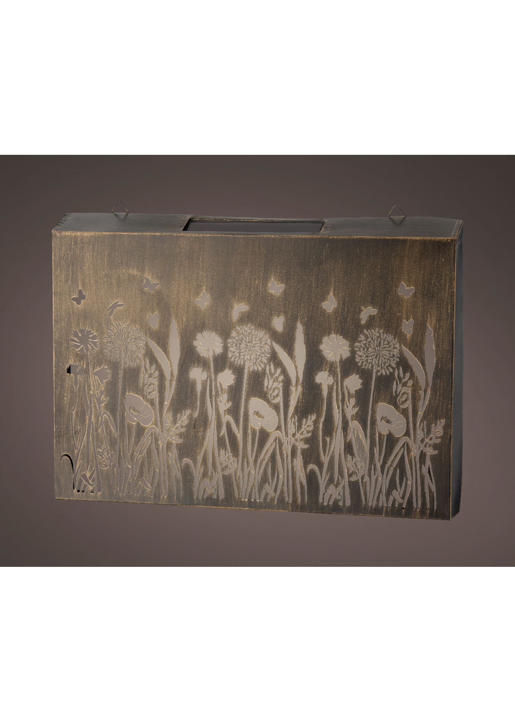 Lumineo Solar Metal Wall Panel 45 x 31 x 5cm