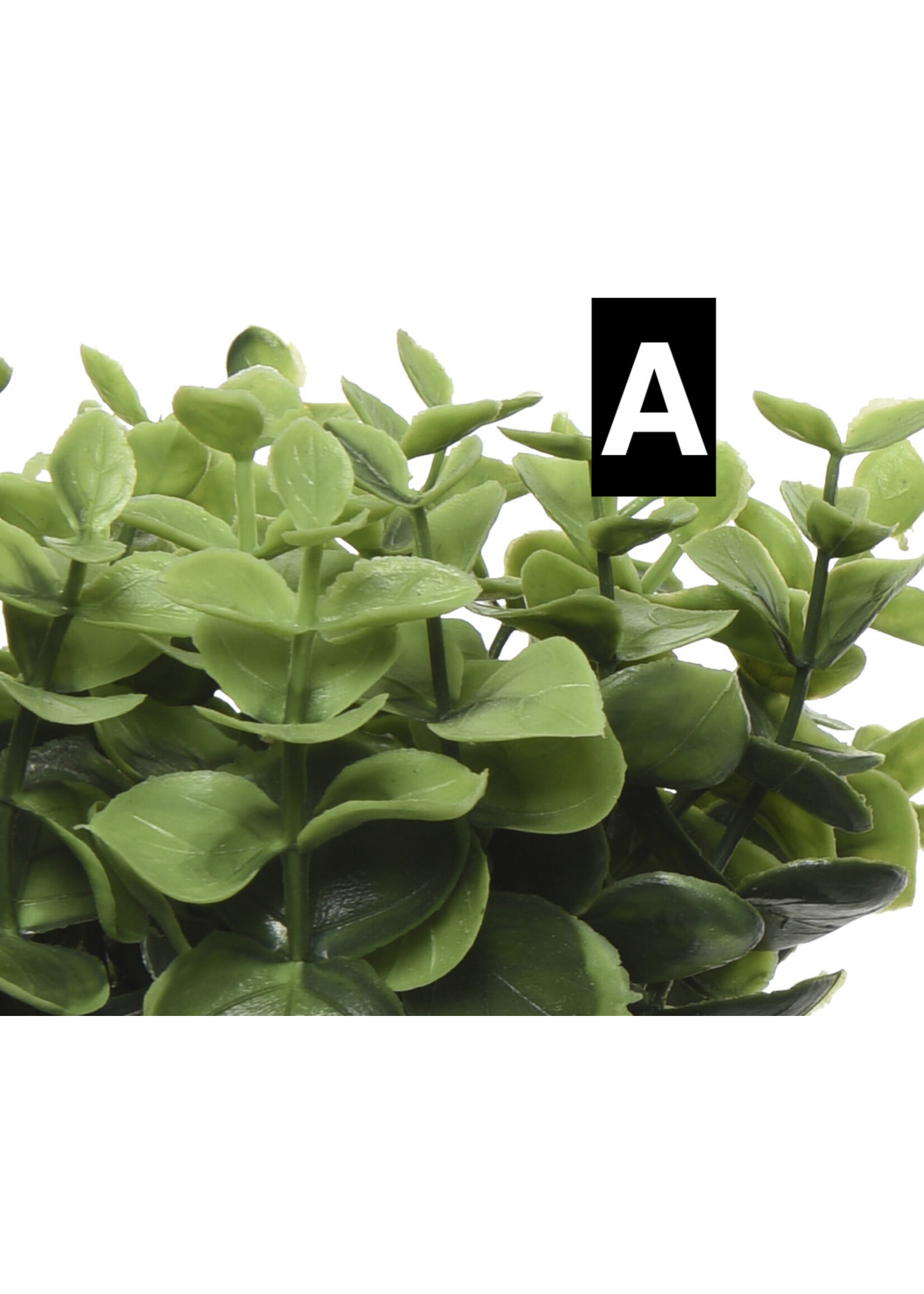 Everlands Mini Artificial Plant in a Grey Pot 13 x 10cm