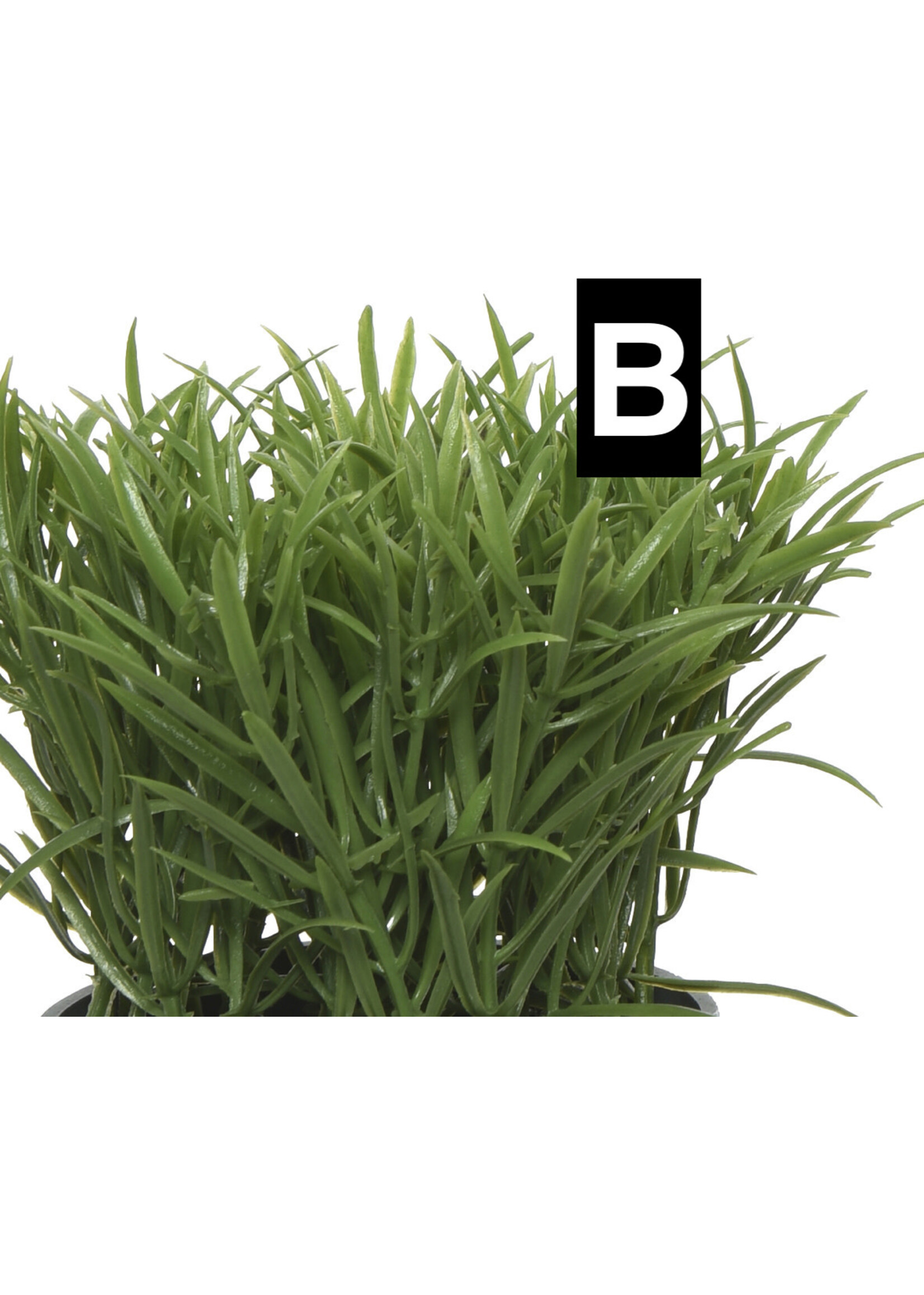 Everlands Mini Artificial Plant in a Grey Pot 13 x 10cm