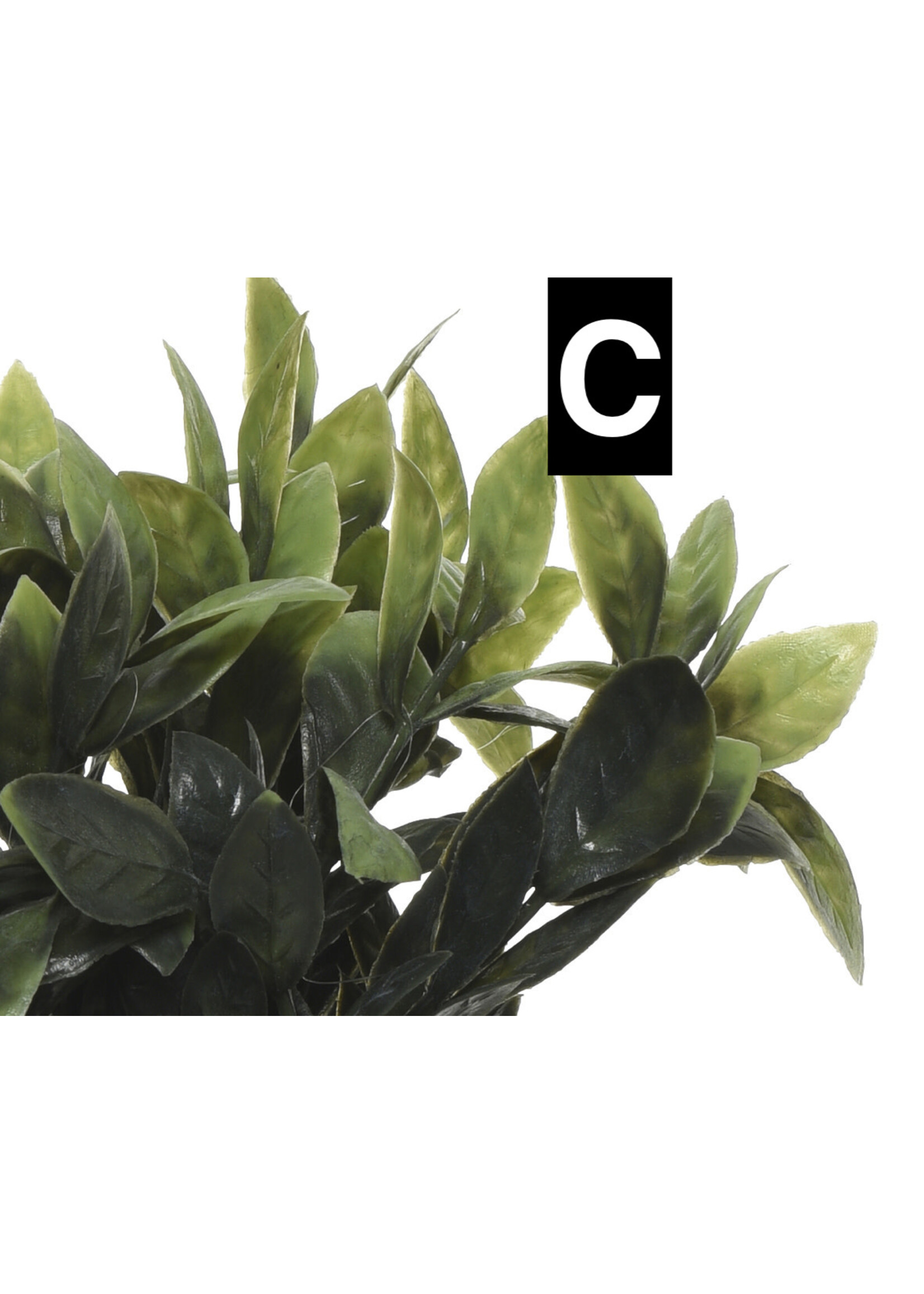 Everlands Mini Artificial Plant in a Grey Pot 13 x 10cm