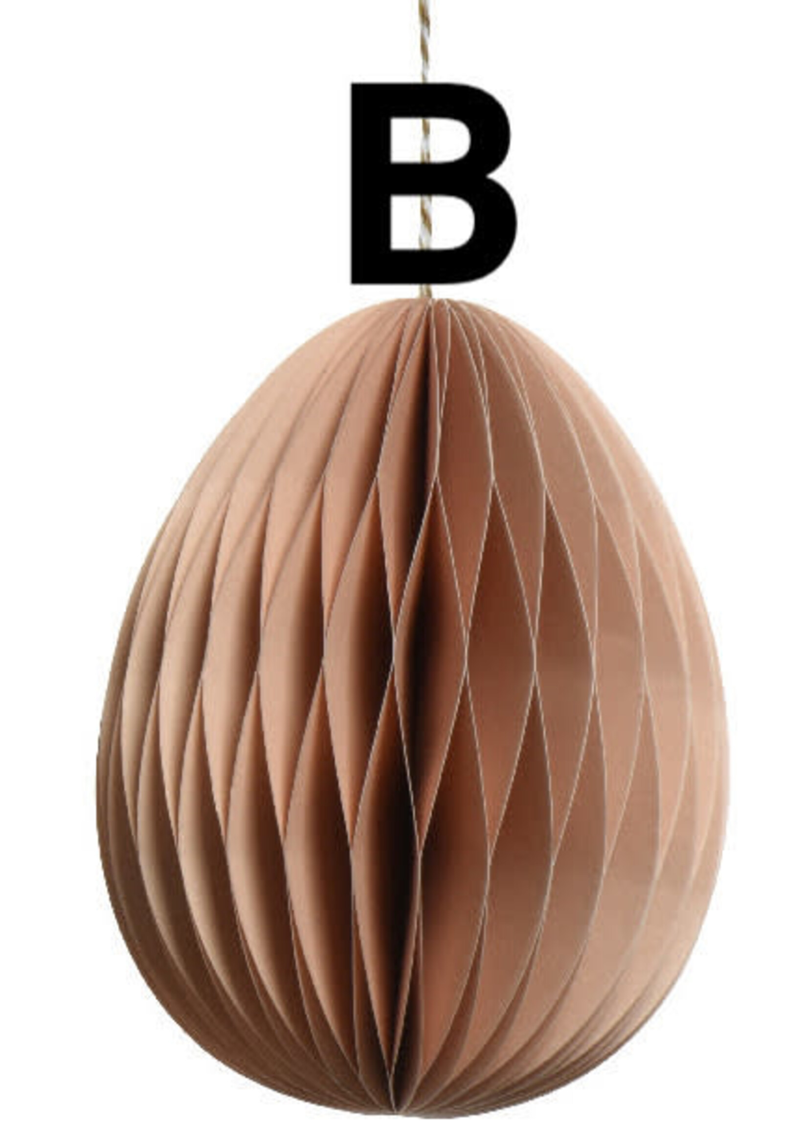 Decoris Easter Egg Paper Hanging 12 x 9cm