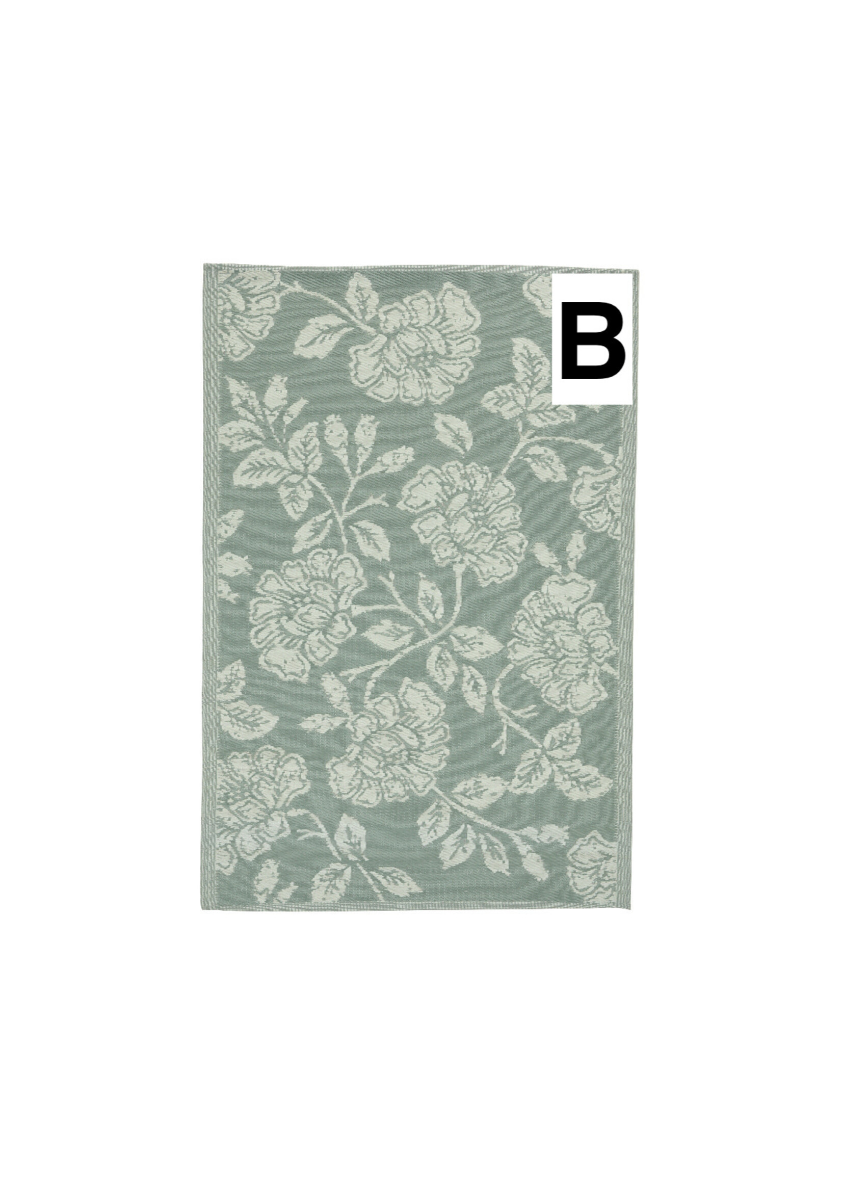 Decoris Outdoor Rug Flower Pastel Pink, Pink, Yellow  180 x 120cm