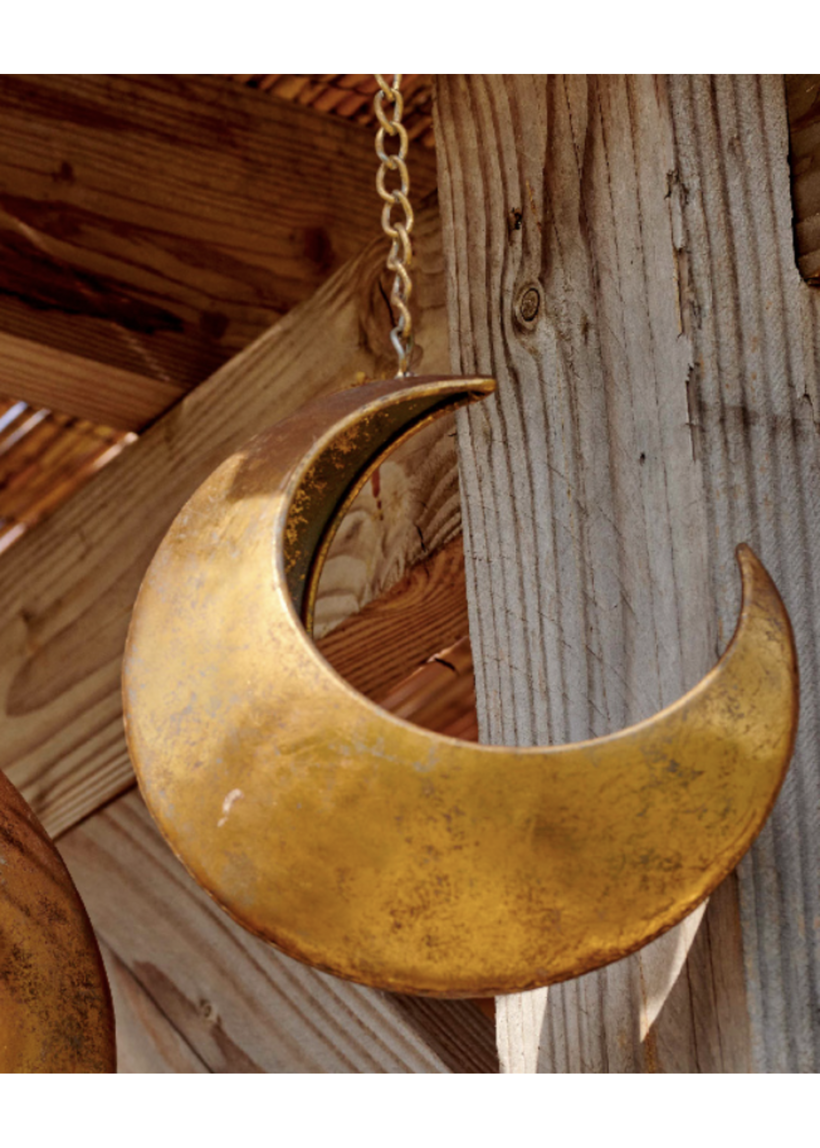 Decoris Small Gold Moon Hanging Planter