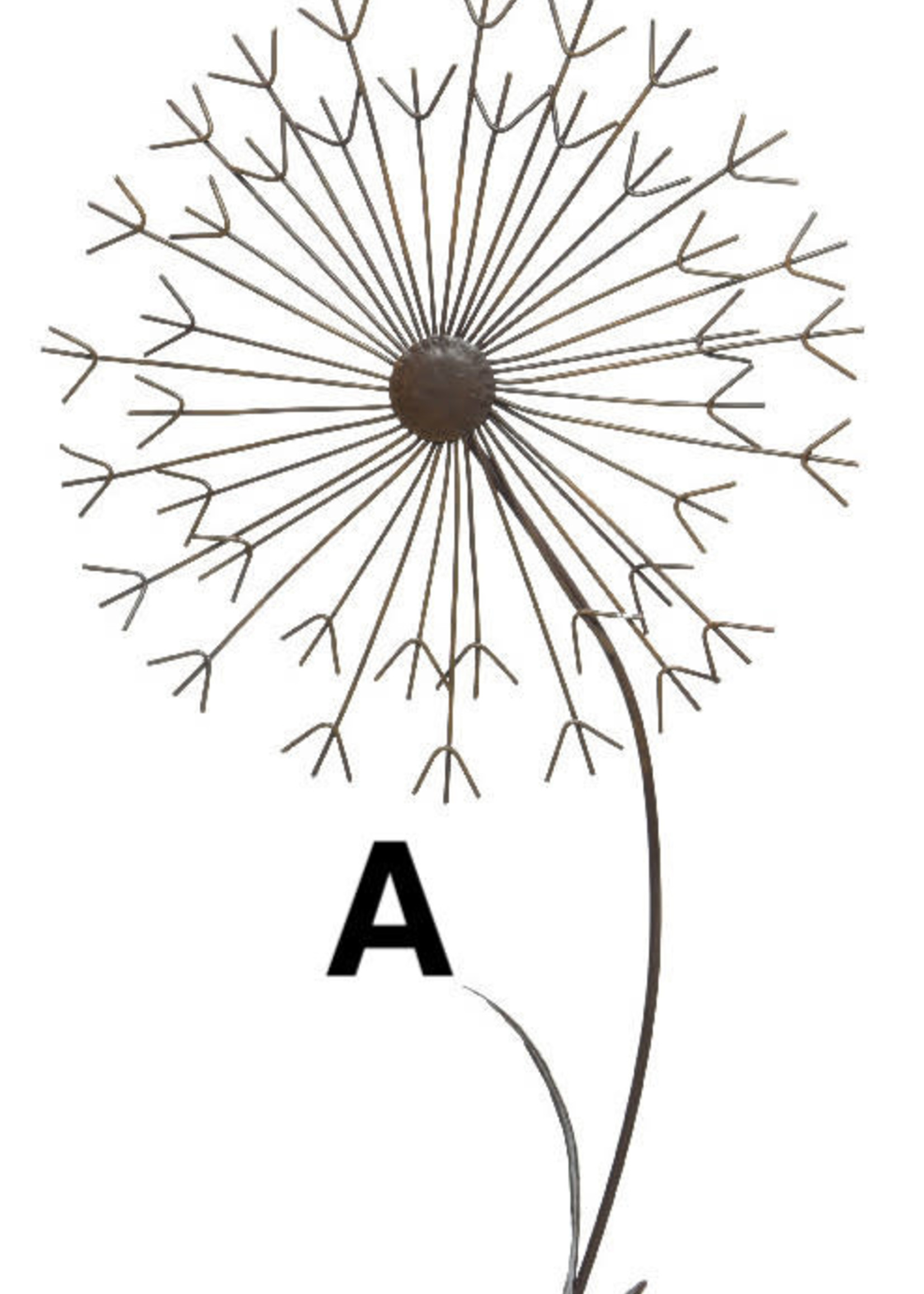 Decoris Iron Garden Dandelion 79 x 21 x 3cm