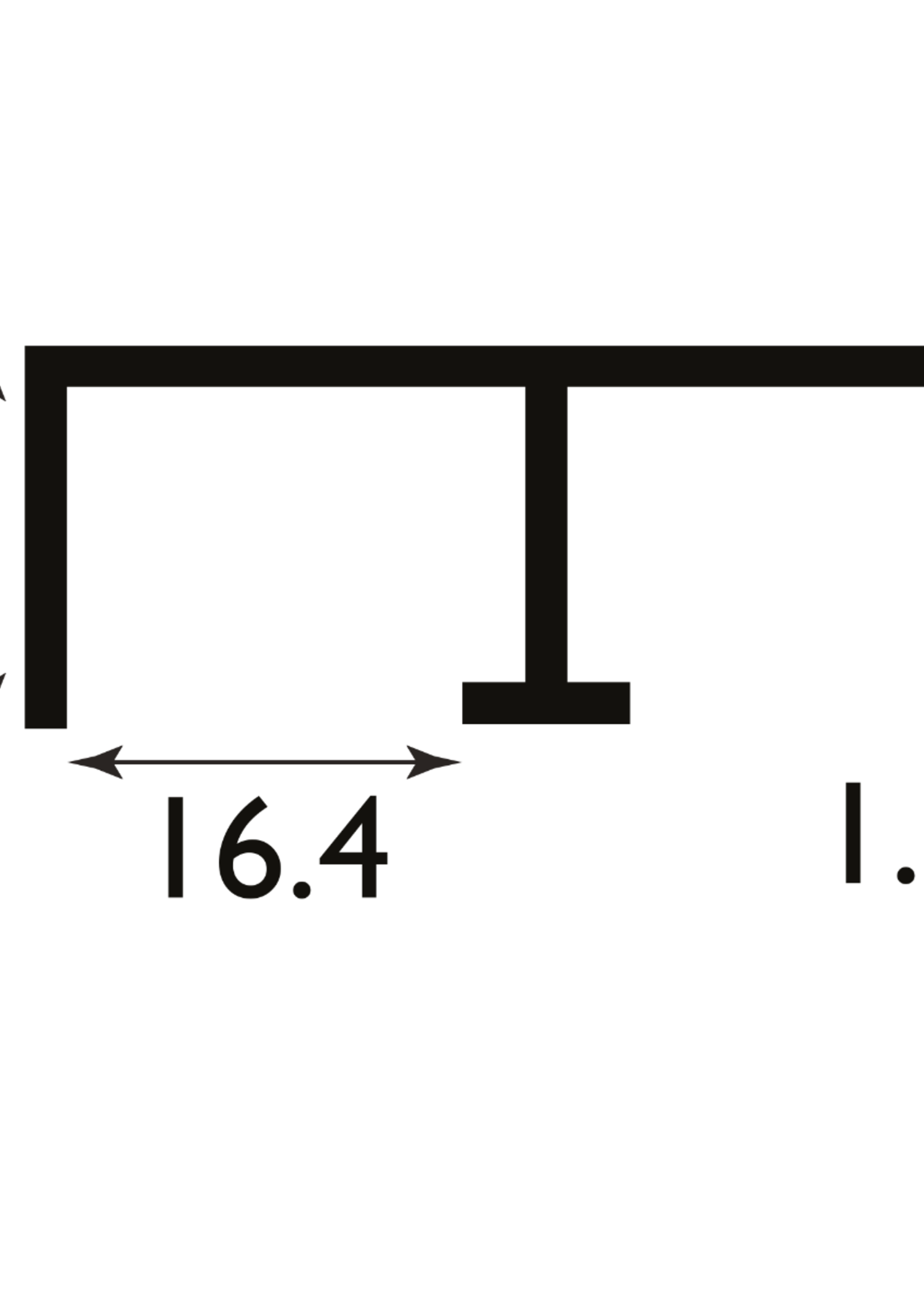 Easyfix Double Track Top Teak (W)16mm (L)2.44m