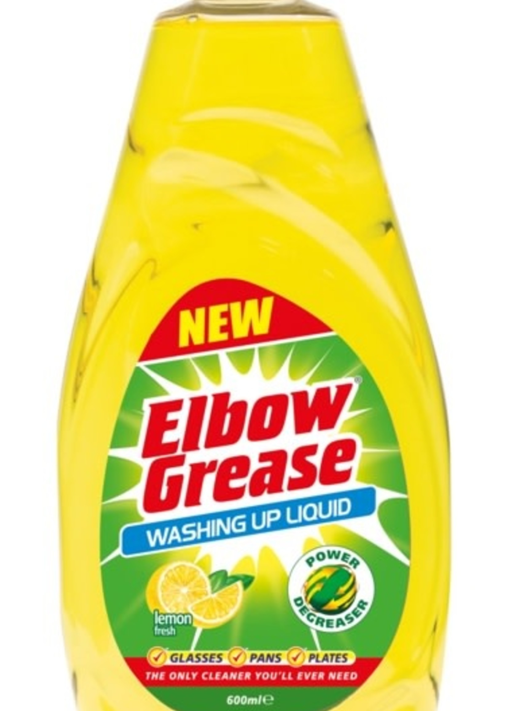 Elbow Grease Elbow Grease Washing Up Liquid Lemon fresh 600ml