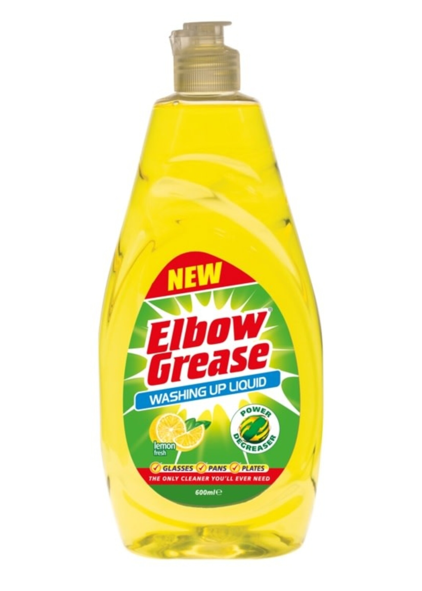Elbow Grease Elbow Grease Washing Up Liquid Lemon fresh 600ml