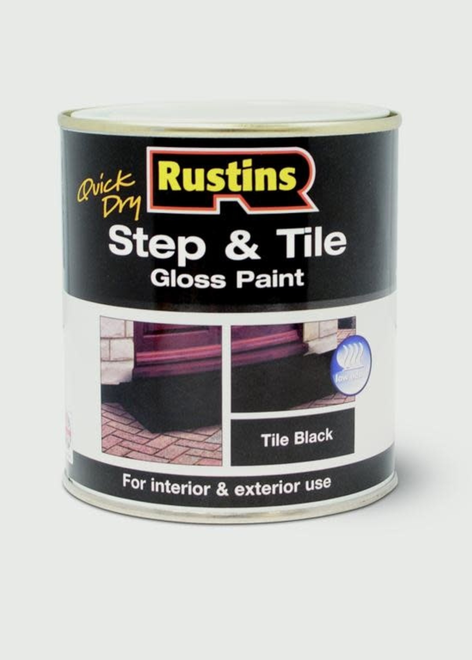 Rustins Step and tile Paint Black 500ml