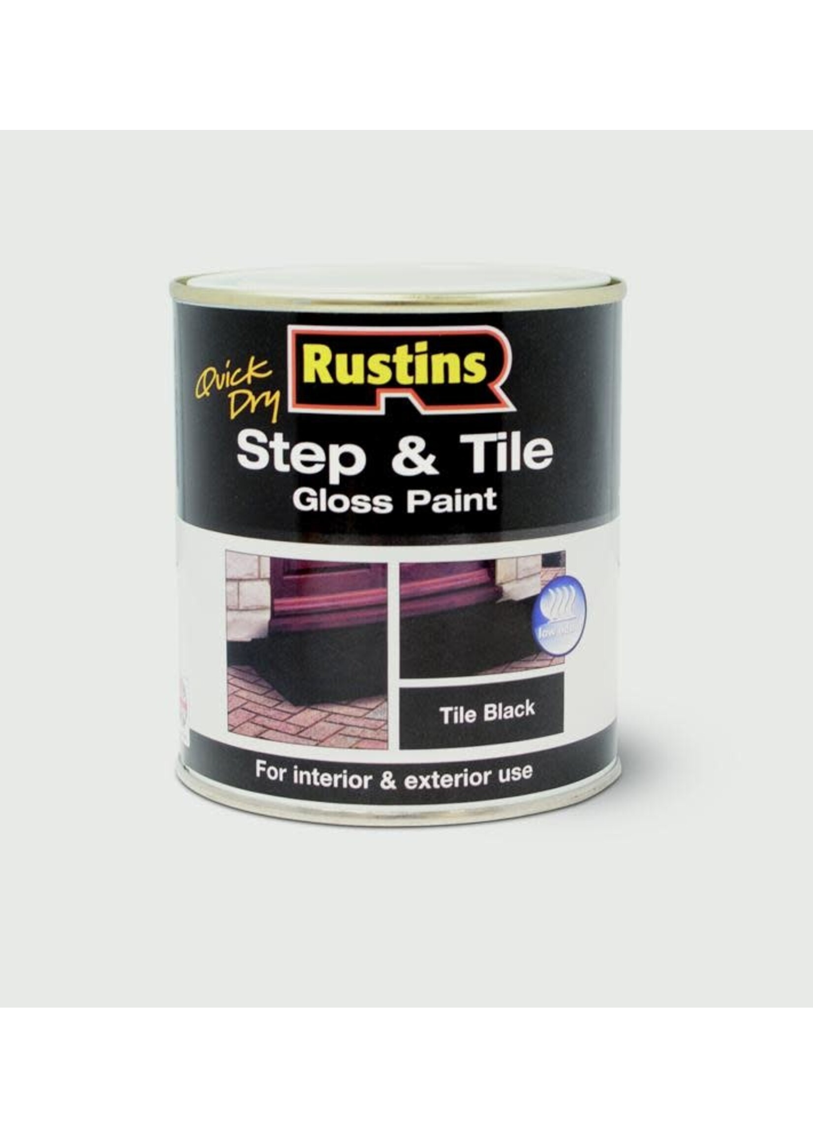 Rustins Step and tile Paint Black 500ml