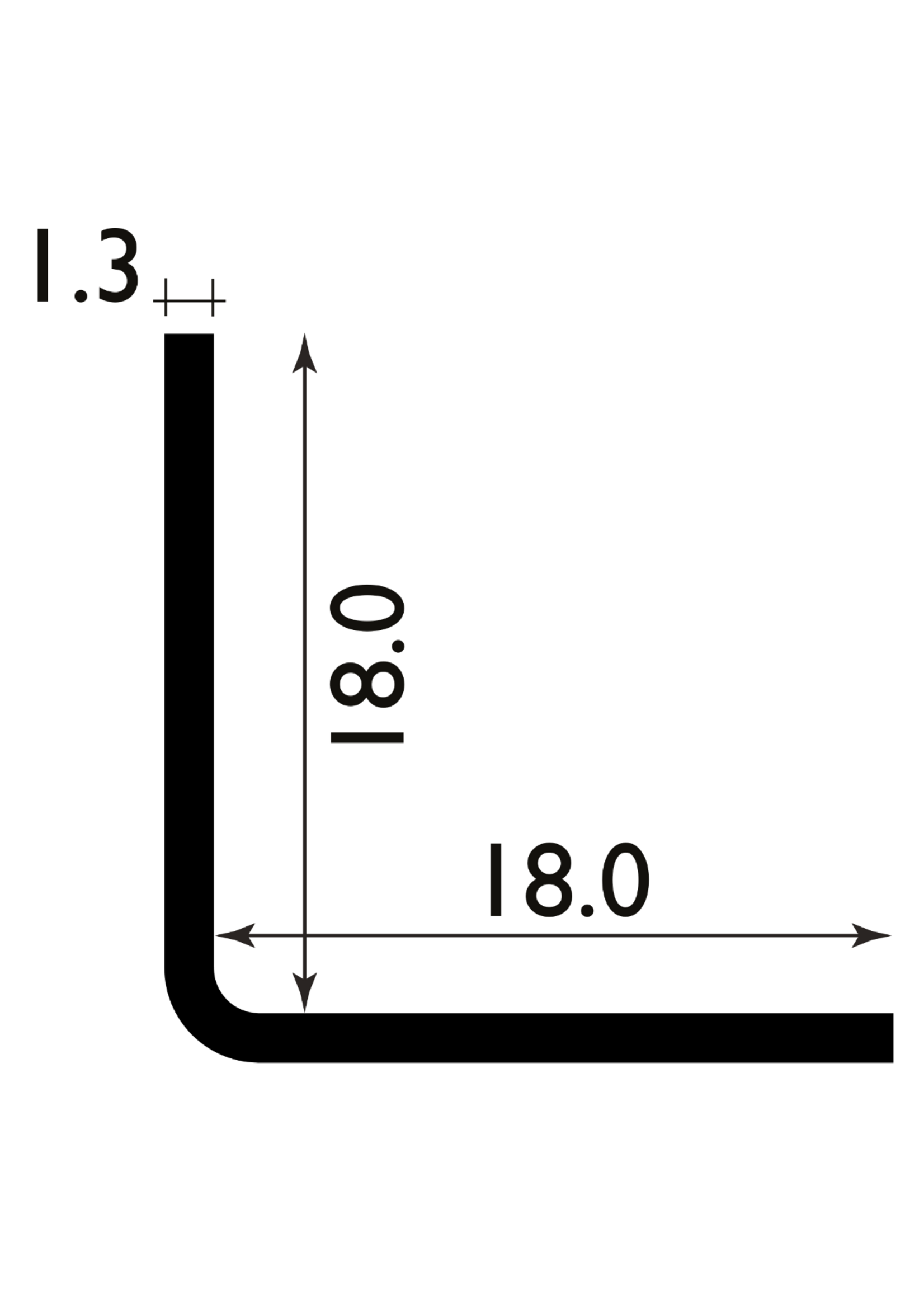 Easyfix External Plastic Angle White (W)18mm (L) 2.44m