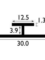 Easyfix Unequal H Plastic Butt Joint White (W)3mm (L)2.54m