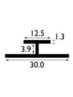 Easyfix Unequal H Plastic Butt Joint White (W)3mm (L)2.54m