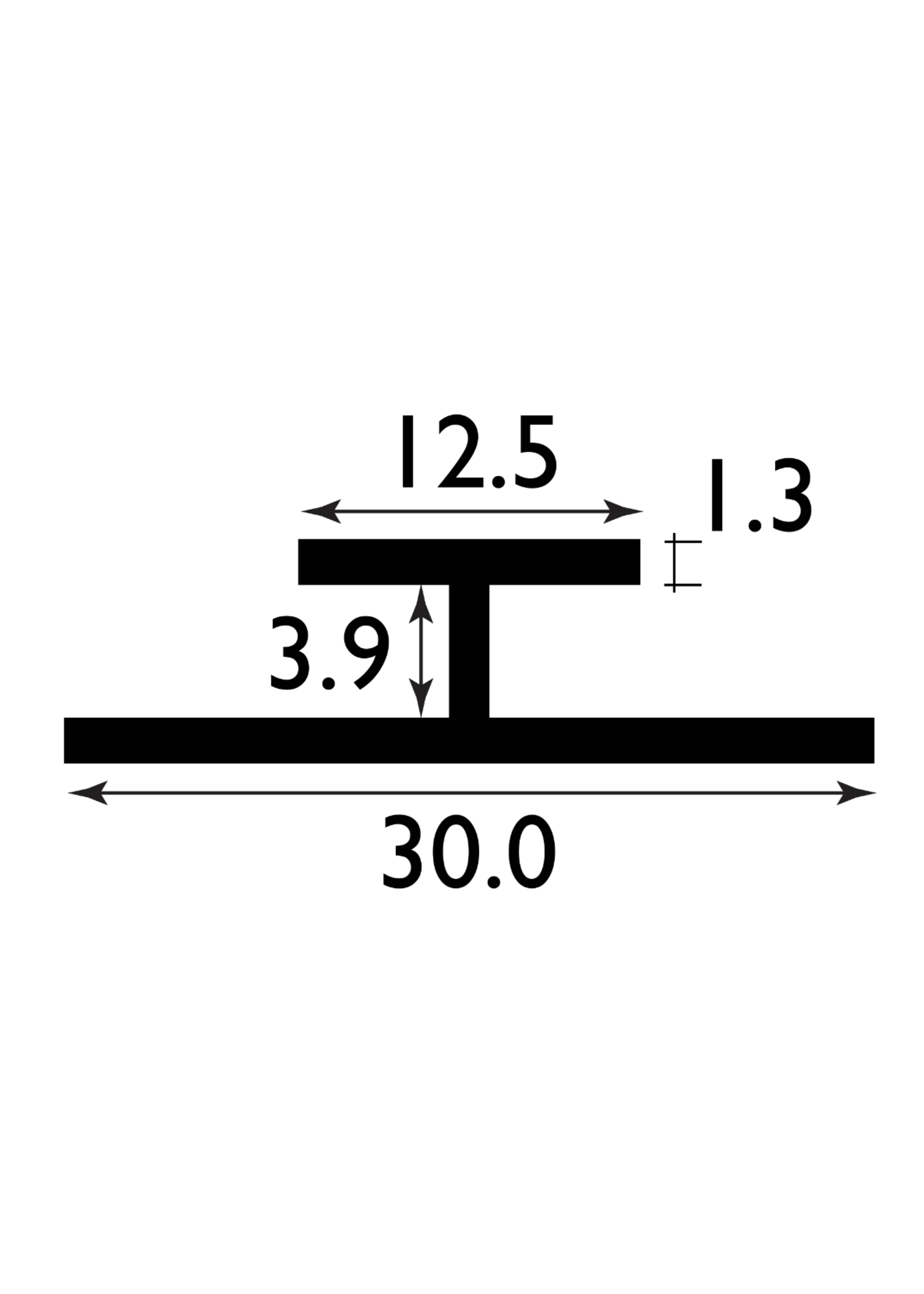 Easyfix Unequal H Plastic Butt Joint White (W)3mm (L)2.54m