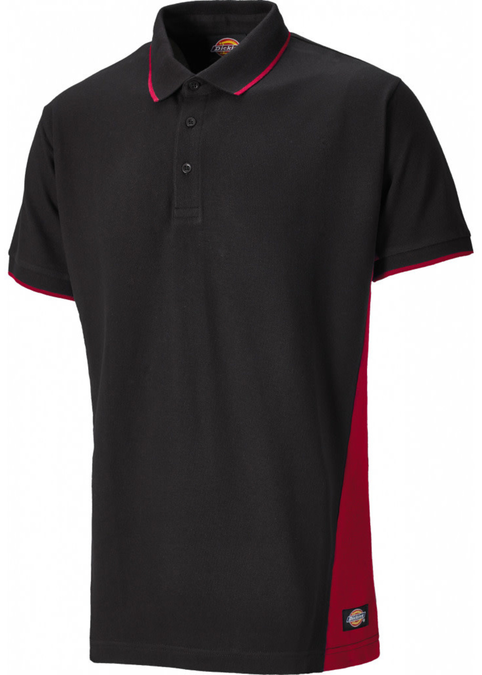 Dickies Dickies SH2004 Two Tone Polo L red/blk