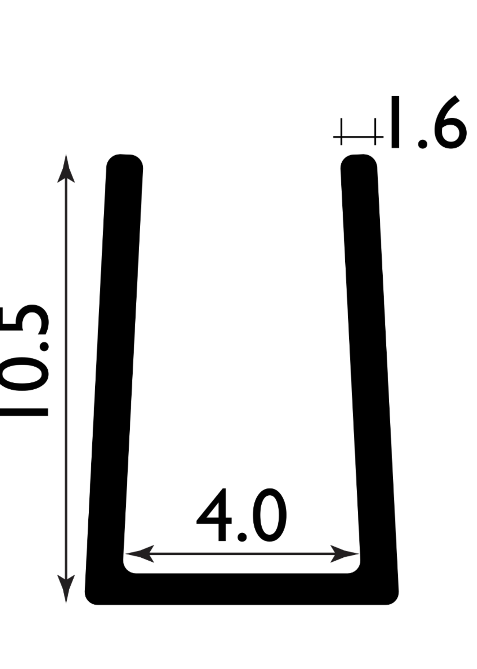 Easyfix Clipglaze Edging Strip Clear 4mm (Price Per Mtr)