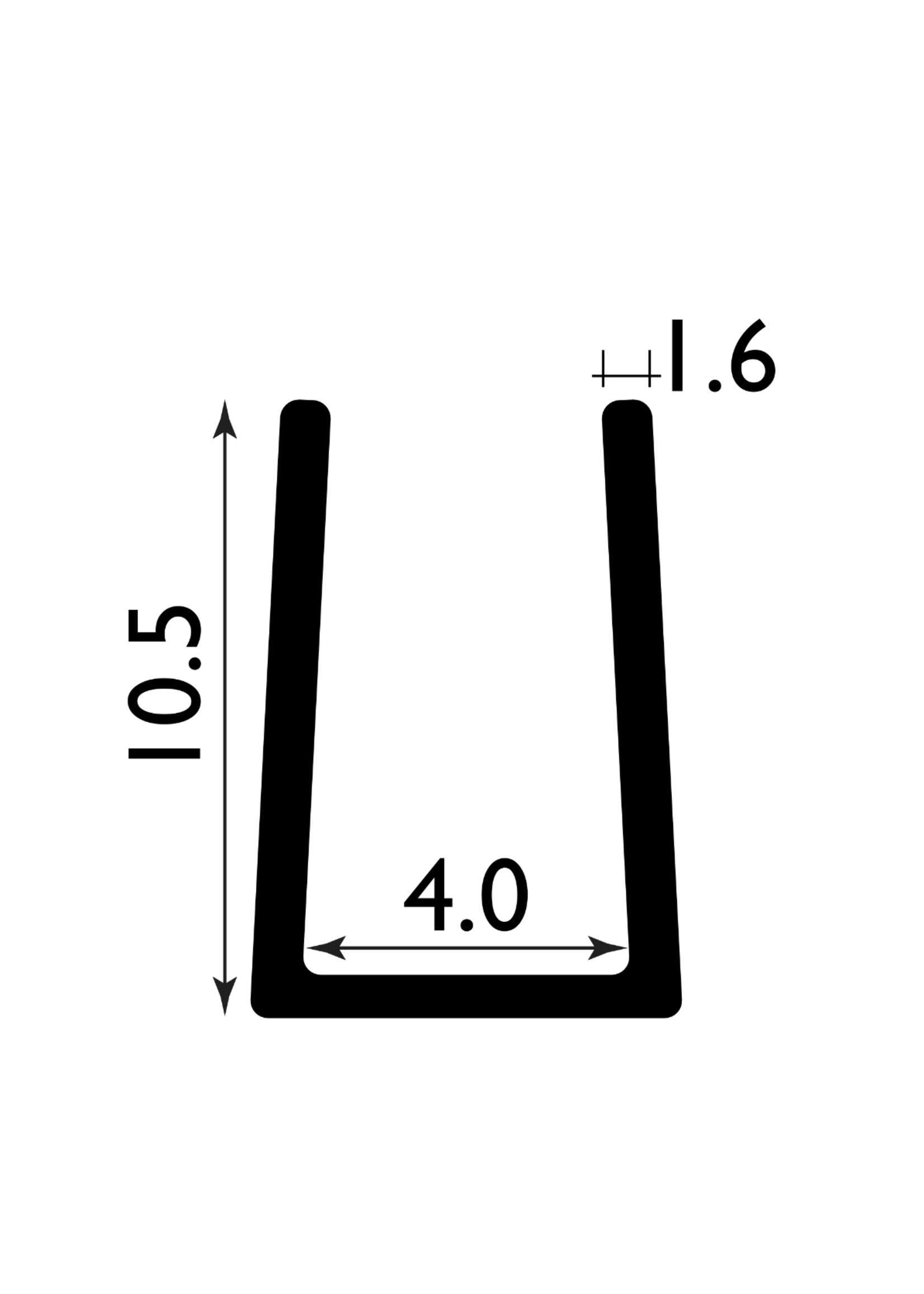 Easyfix Clipglaze Edging Strip Clear 4mm (Price Per Mtr)
