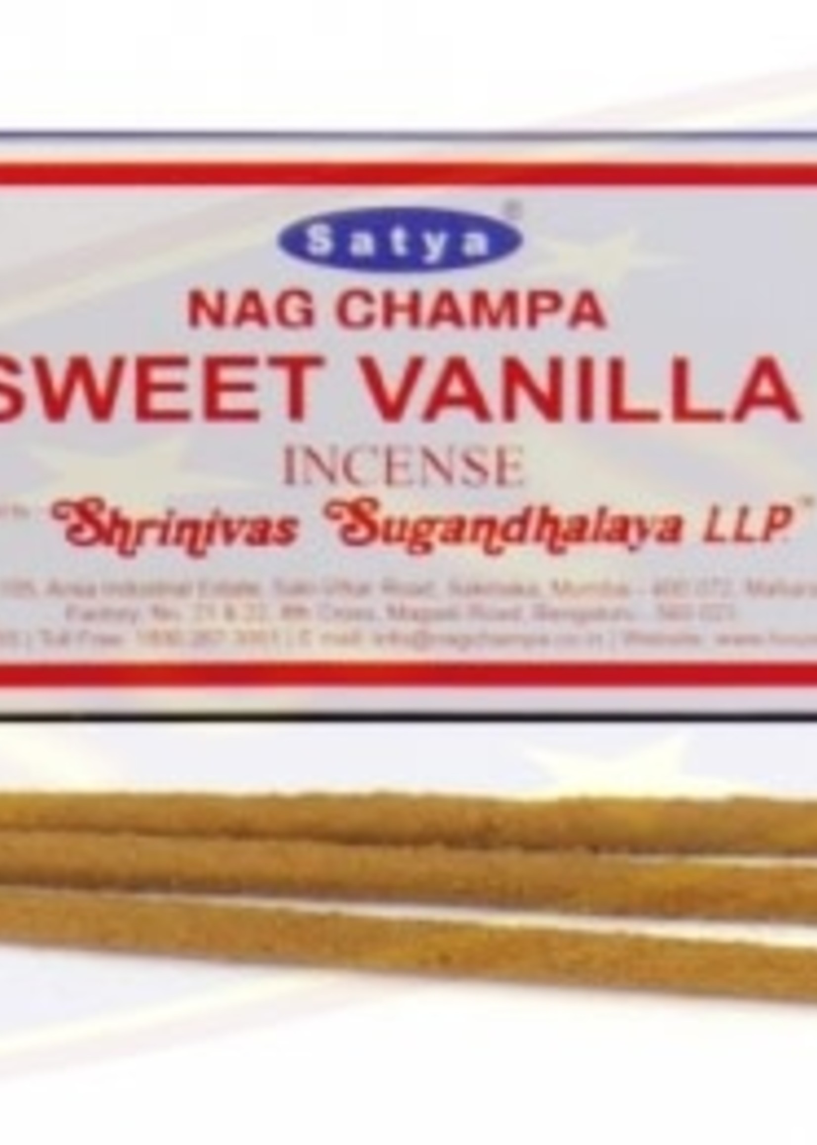 Satya Sweet Vanilla Incense Sticks