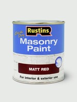 Rustins Rustins Masonry Paint 250ml Red