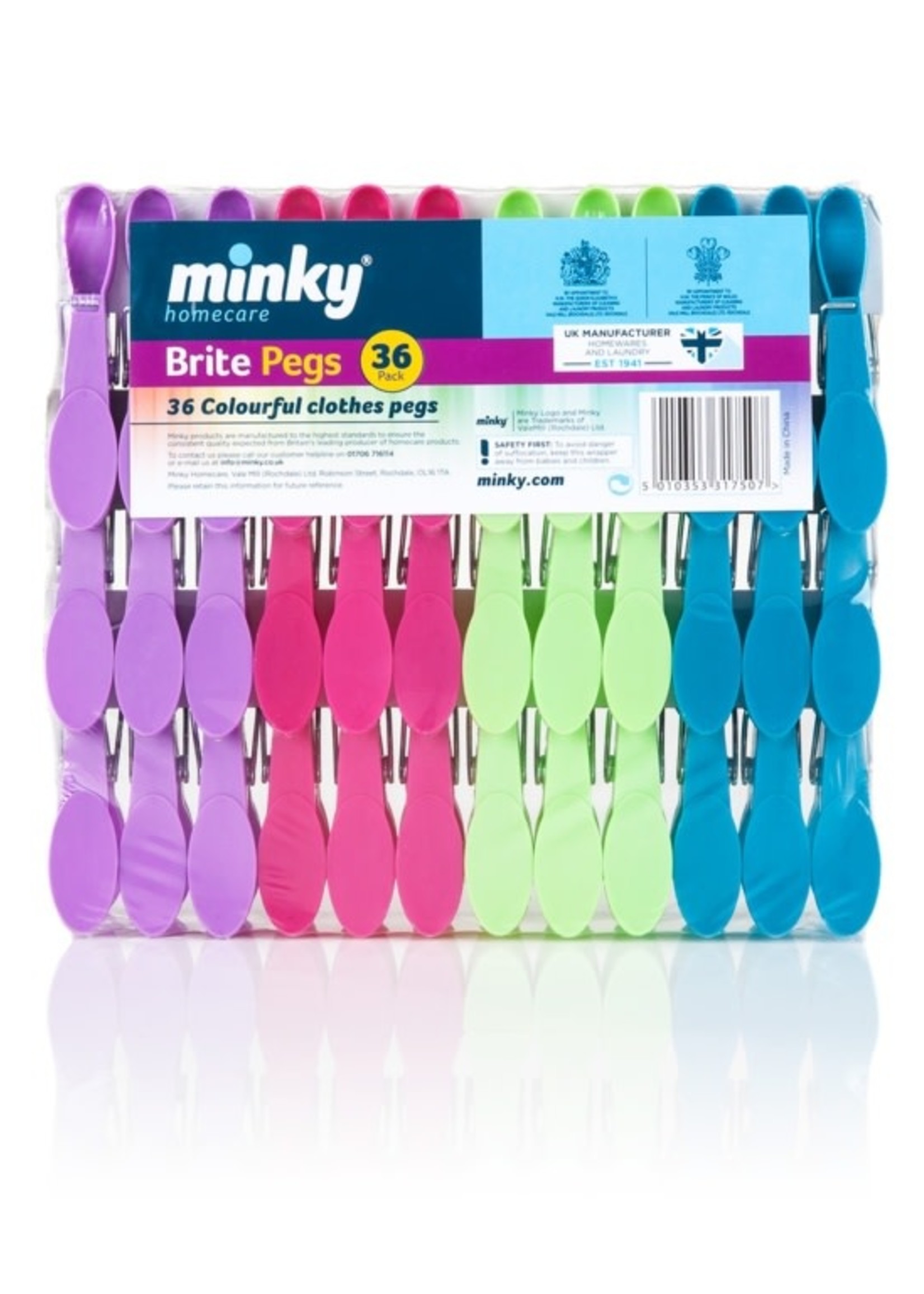 Minky Minky Brite Pegs 36pk