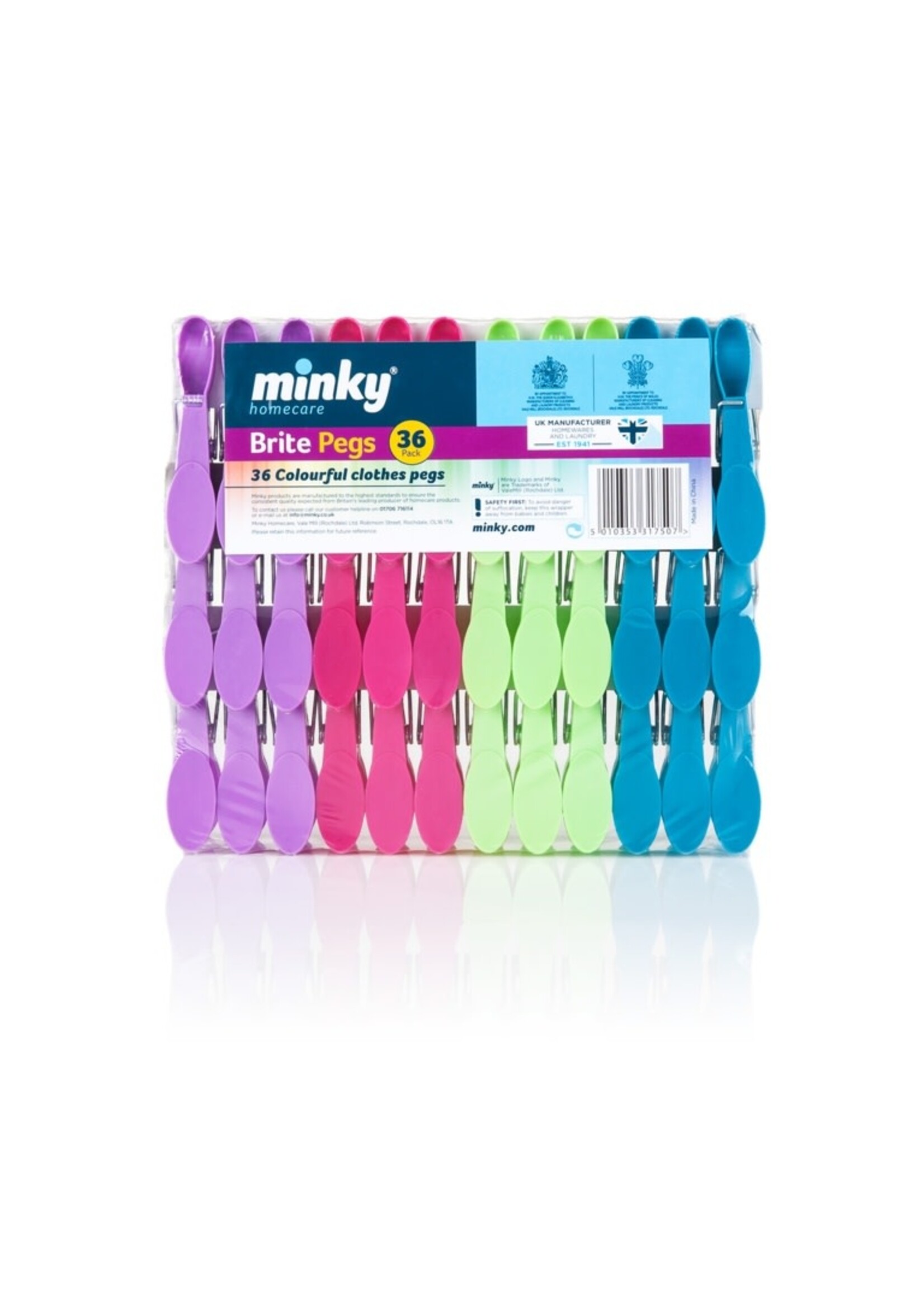 Minky Minky Brite Pegs 36pk