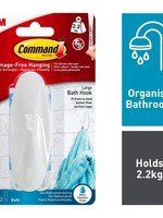 3M - Command Commad Designer Hook With Bath Strips Large