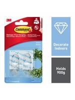 3M - Command Command Clear Hooks Medium 2 Hooks, 4 Medium Strips