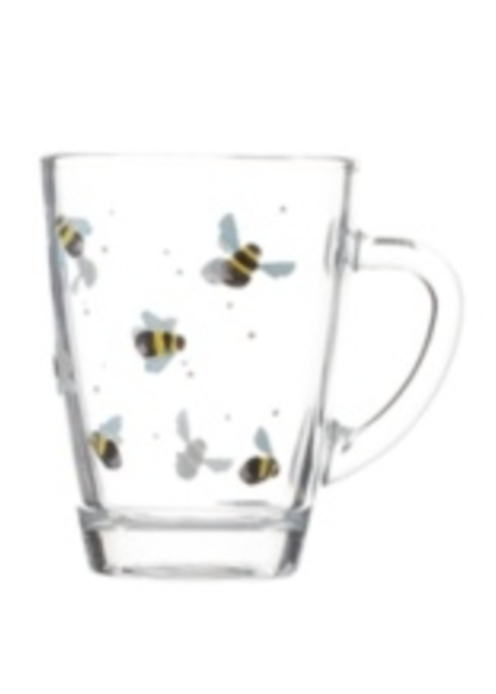 Bee Glass Mugs Pack 2 - Clock's Home and Garden
