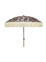 Decoris Floral Parasol With Tassels