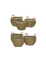 Decoris Basket rush grass braided cornleaf Medium 30cm