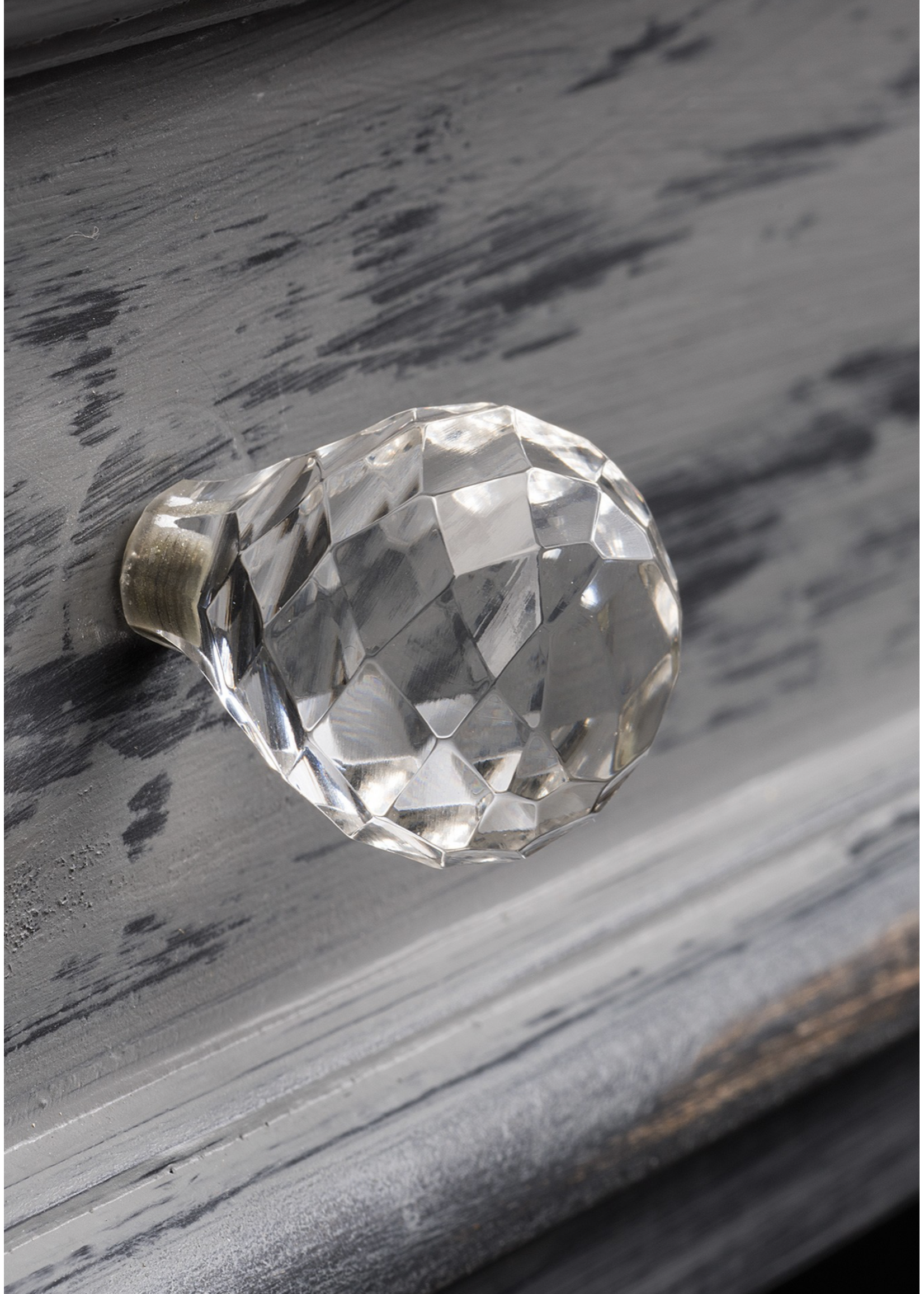 Namaste Handmade Clear Glass Doorknob