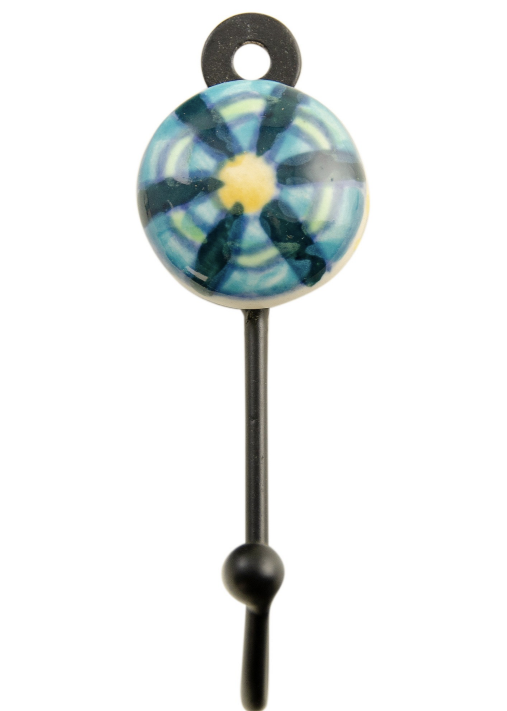 Namaste Kavakhi Hand Painted Ceramic Mini Hook