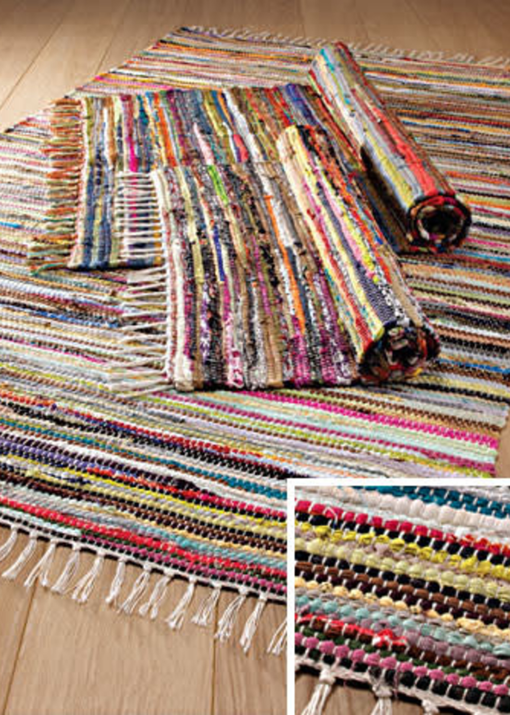 Namaste Rag Rug Fair Trade 60x90cm