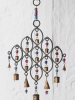 Namaste Recycled Iron Wind Chime With Bells and Beads