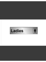 House Nameplate Co Metal Effect Ladies Information Sign  200mm x 50mm
