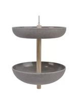 Grey Bird Feeder