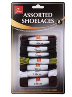 151 Shoe Laces Assorted 8 Pack