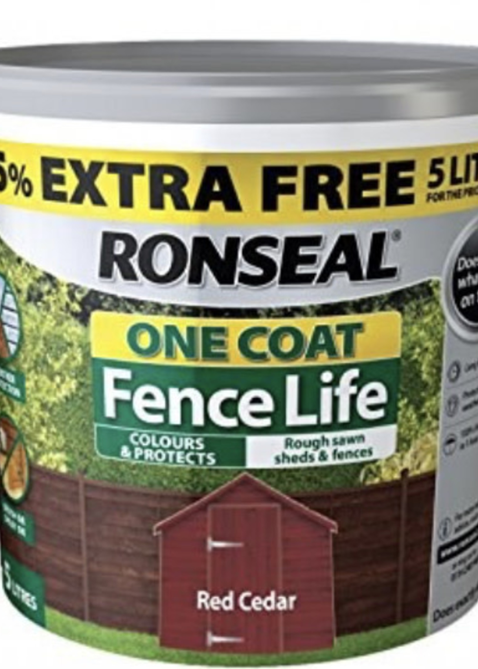 Ronseal One Coat Fence Life 5L