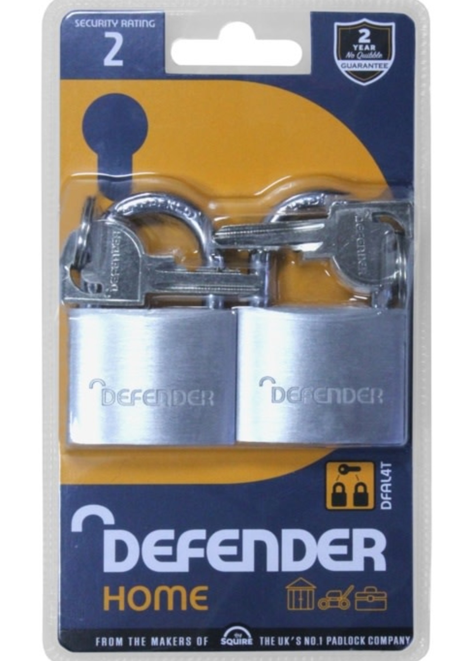 Squire Squire Defender Twin Padlock Set 40mm