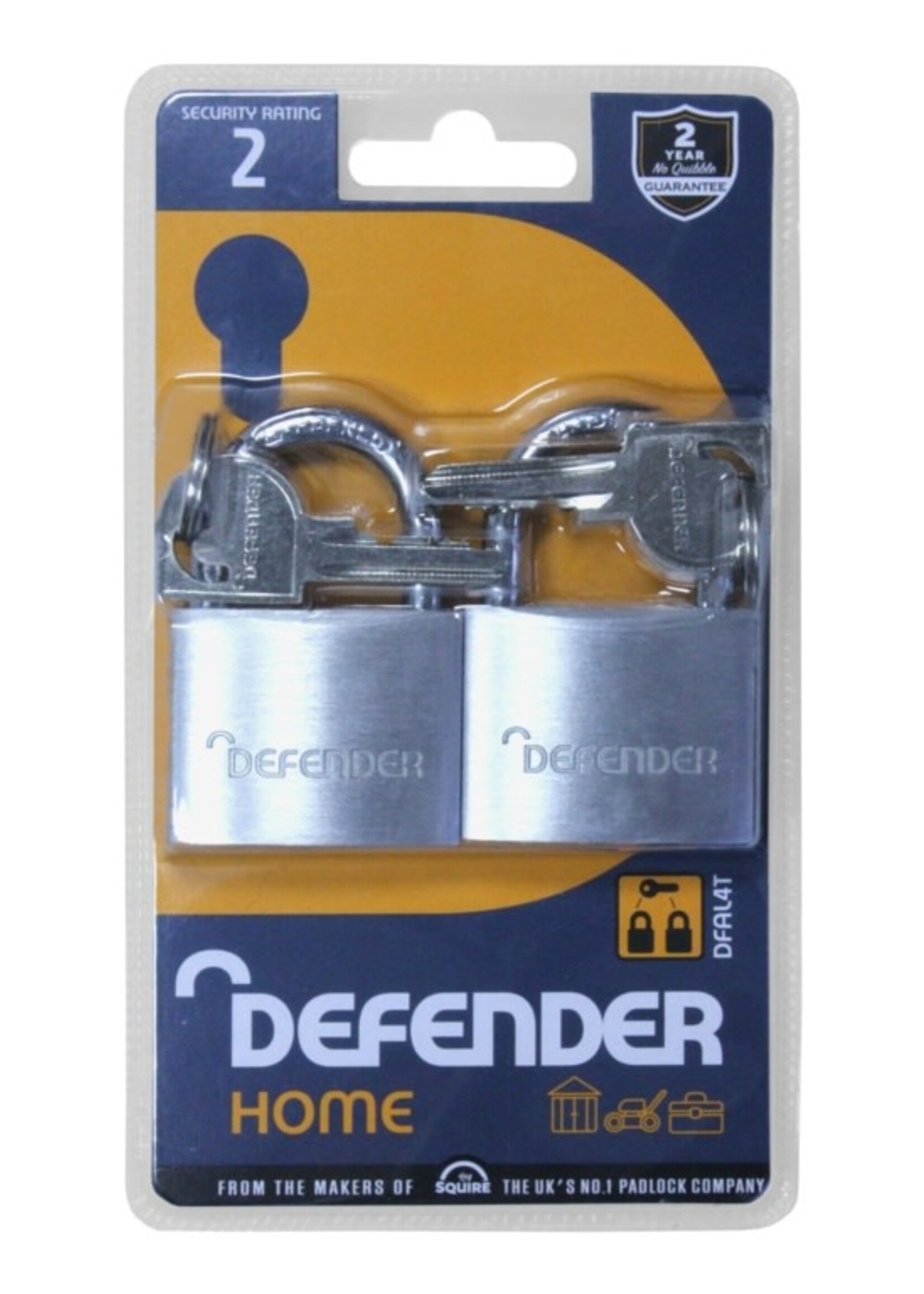 Squire Squire Defender Twin Padlock Set 40mm