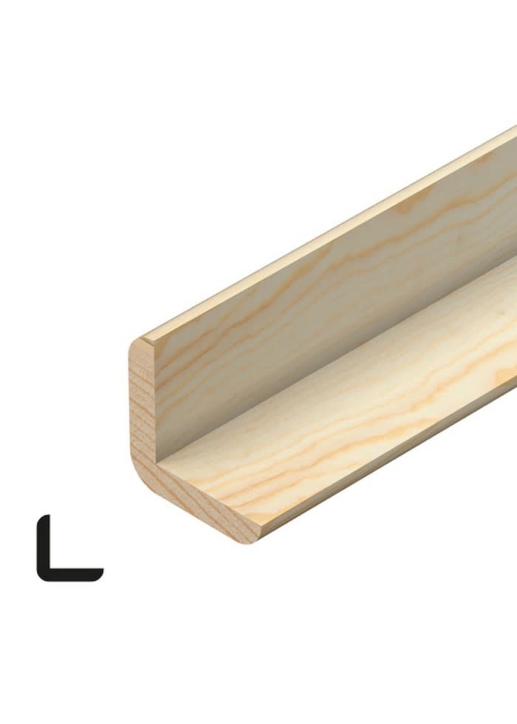 Angled Pine Moulding (W)34mm (W)34mm (L)2400mm