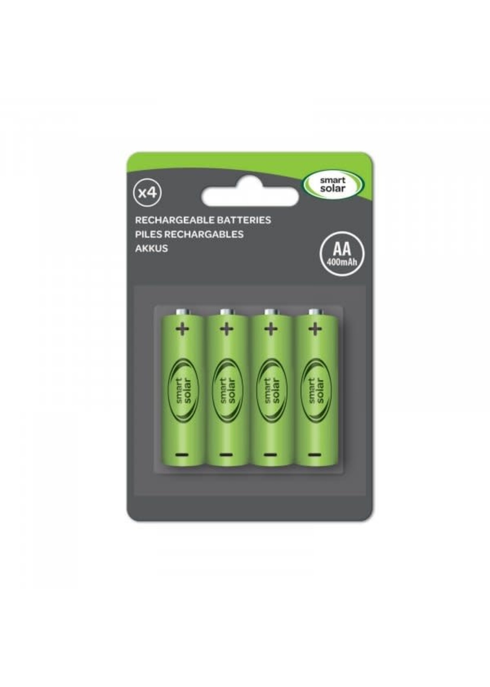 Smart Solar Smart Solar Rechargeable AA Batteries 1.2V 600mAh 4 pack