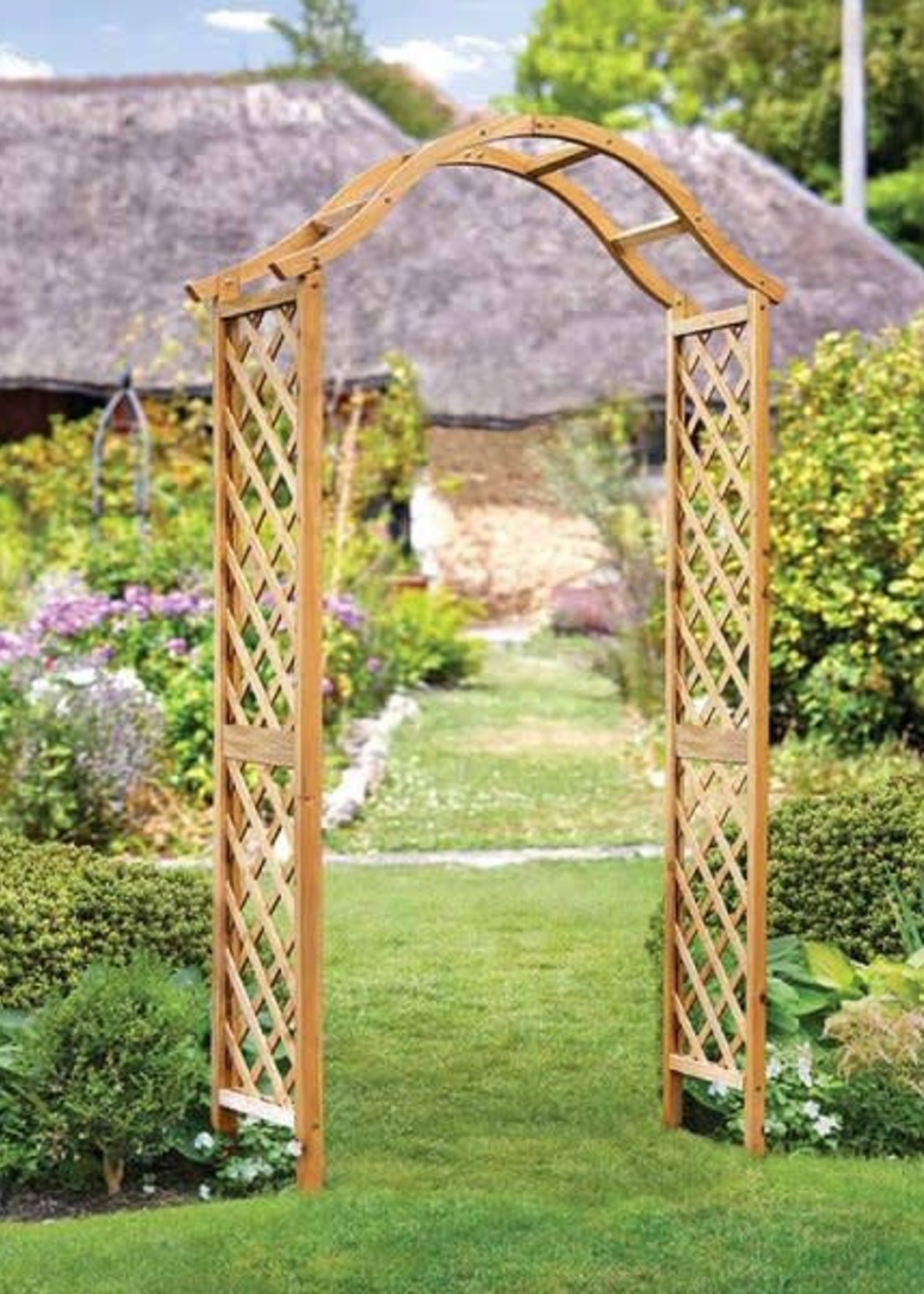 Smart Garden Woodland Garden Arch - Tan,  221 x 113 x 40 cm