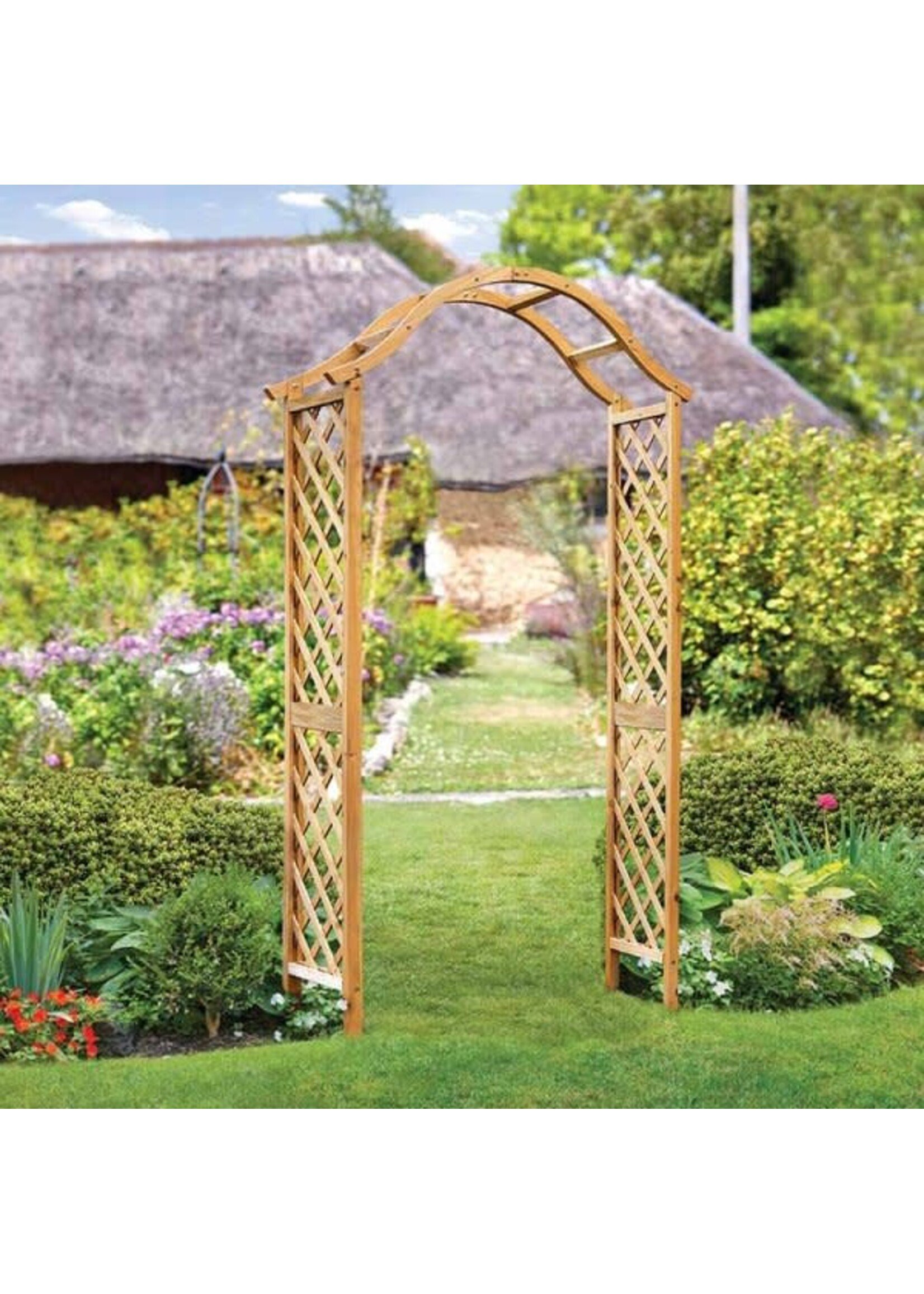 Smart Garden Woodland Garden Arch - Tan,  221 x 113 x 40 cm