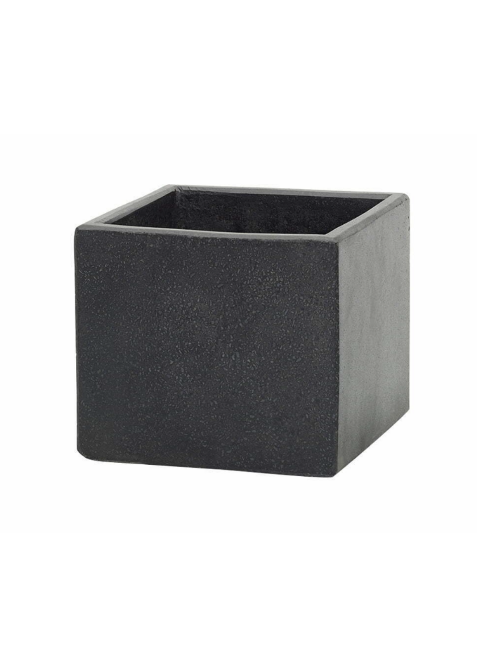 Lightweight Terrazzo Cube 23cm - Black or Grey