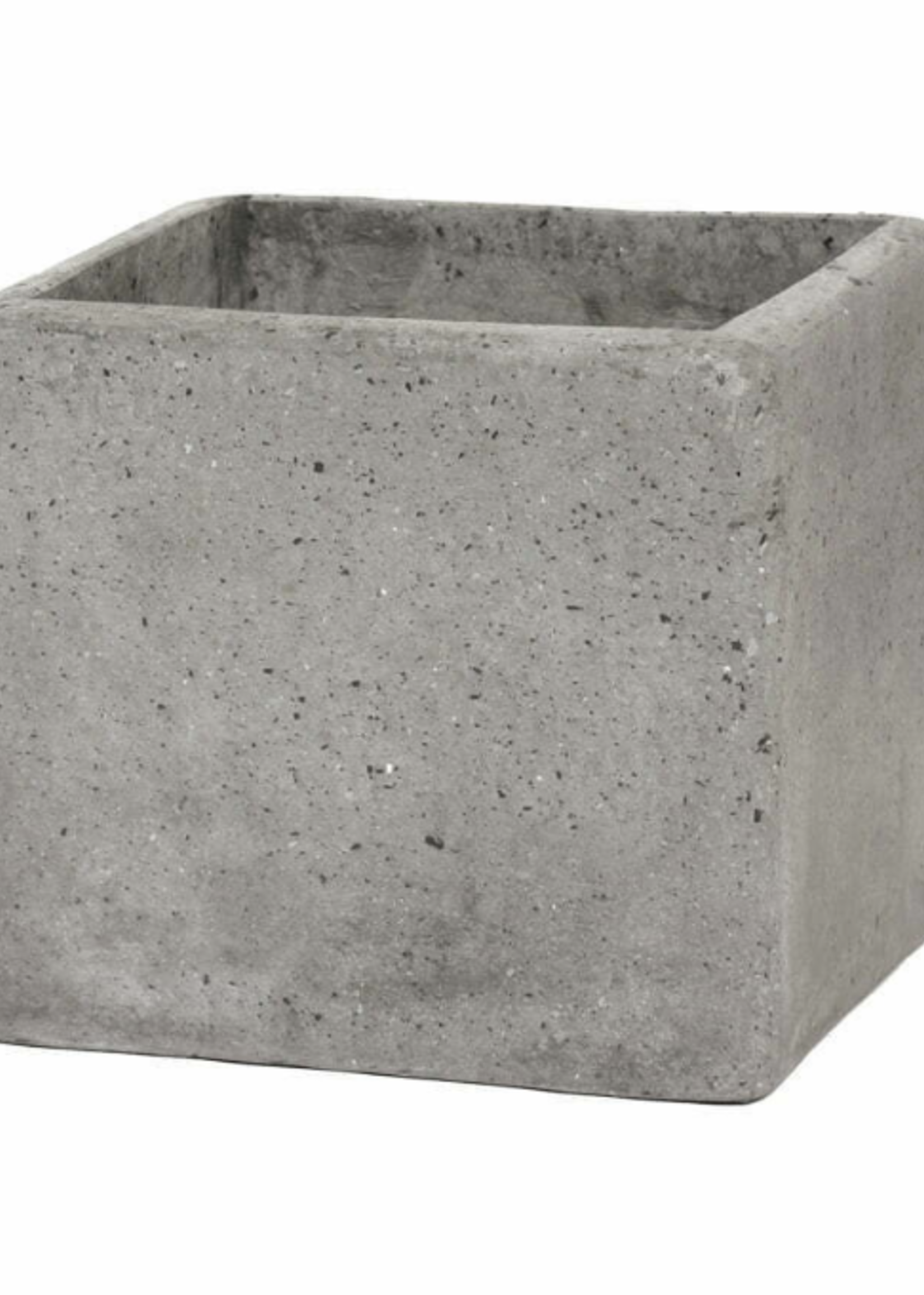 Lightweight Terrazzo Cube 30cm Black or Grey