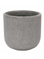 Lightweight Terrazzo Egg Pot 23cm Black or Grey