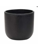 Lightweight Terrazzo Egg Pot 29cm Black or Grey
