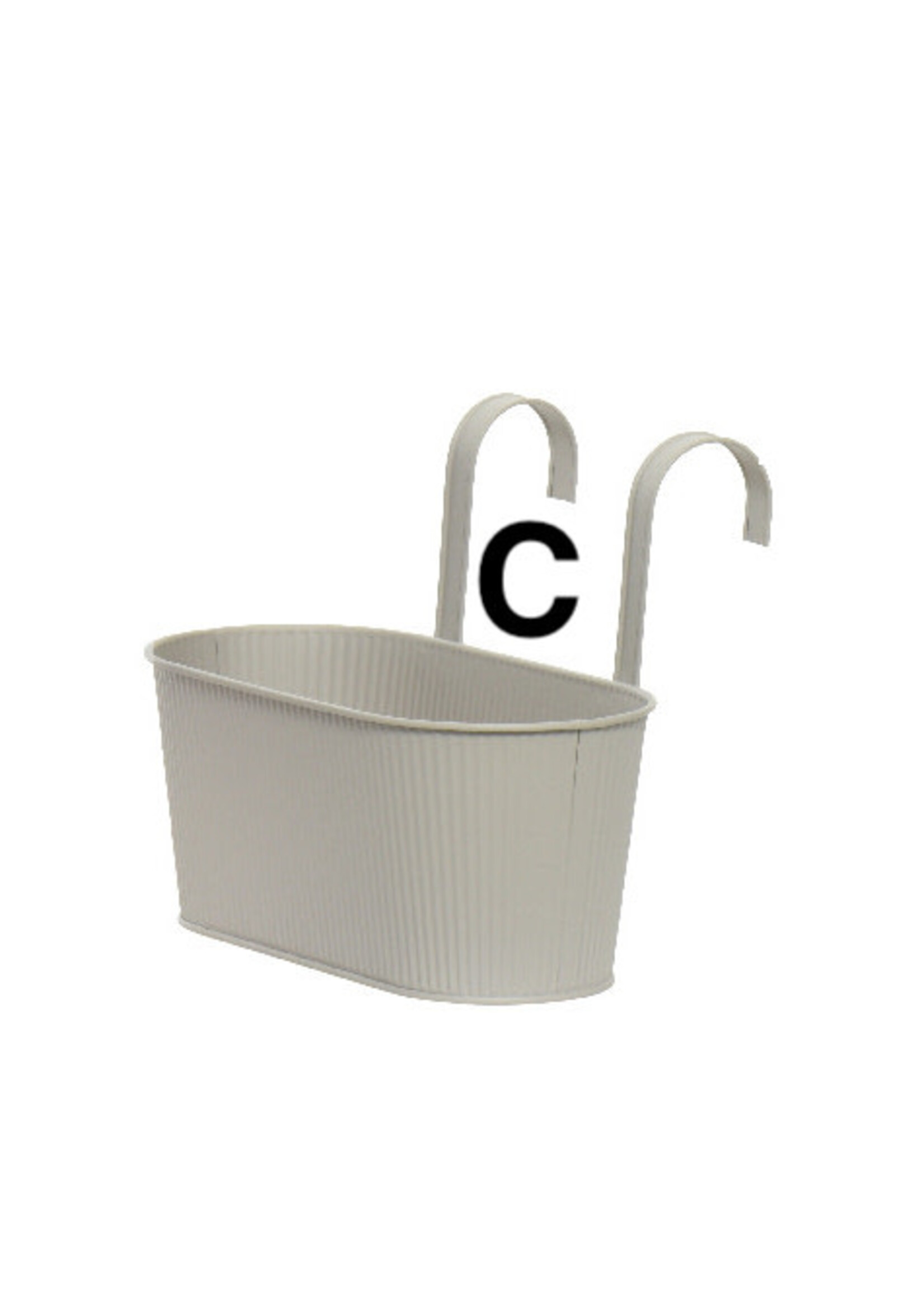 Decoris Oval Zinc Hanging Planter - 4 Pastel Colours Available