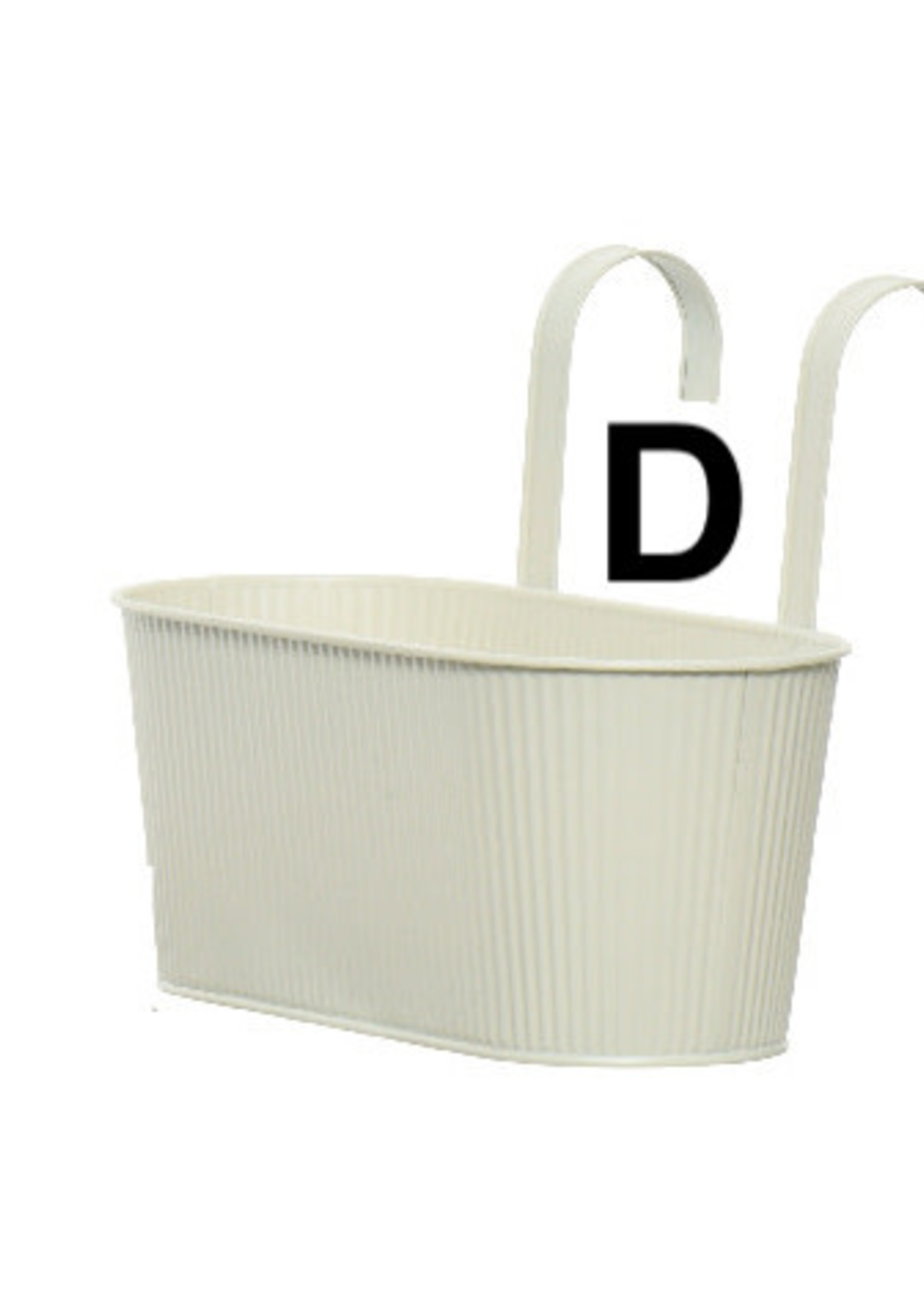 Decoris Oval Zinc Hanging Planter - 4 Pastel Colours Available